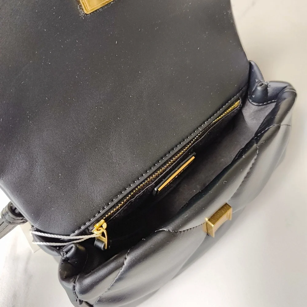 Tory Burch Kira Mini Top Handle Bag in Diamond Quilted Leather - Picture 8 of 9